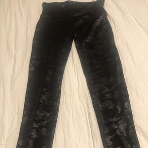 Spanx faux leather Camo leggings